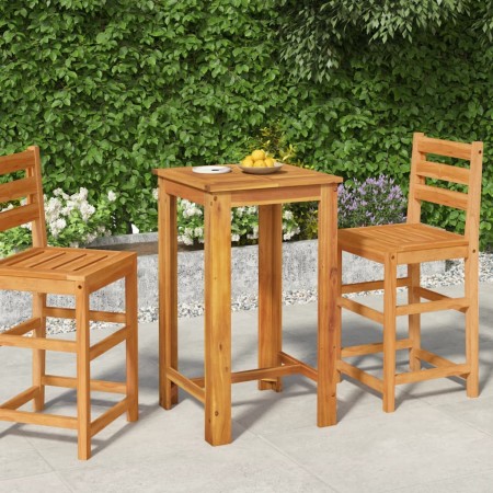 Mesa alta de jardín madera maciza de acacia 60x60x105 cm de vidaXL, Mesas de jardín - Ref: Foro24-319700, Precio: 130,41 €, D...