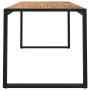 Mesa de jardín con patas en U madera maciza acacia 148x80x75 cm de vidaXL, Mesas de jardín - Ref: Foro24-319515, Precio: 233,...