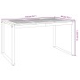 Mesa de jardín con patas en U madera maciza acacia 148x80x75 cm de vidaXL, Mesas de jardín - Ref: Foro24-319515, Precio: 233,...