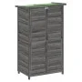 Cobertizo para herramientas jardín madera pino gris 83x57x140cm de vidaXL, Cobertizos - Ref: Foro24-172241, Precio: 207,09 €,...