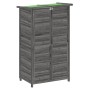Cobertizo para herramientas jardín madera pino gris 83x57x140cm de vidaXL, Cobertizos - Ref: Foro24-172241, Precio: 187,24 €,...