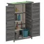 Cobertizo para herramientas jardín madera pino gris 83x57x140cm de vidaXL, Cobertizos - Ref: Foro24-172241, Precio: 207,09 €,...