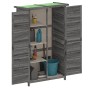 Cobertizo para herramientas jardín madera pino gris 83x57x140cm de vidaXL, Cobertizos - Ref: Foro24-172241, Precio: 187,24 €,...