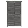 Cobertizo para herramientas jardín madera pino gris 83x57x140cm de vidaXL, Cobertizos - Ref: Foro24-172241, Precio: 207,09 €,...