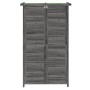 Cobertizo para herramientas jardín madera pino gris 83x57x140cm de vidaXL, Cobertizos - Ref: Foro24-172241, Precio: 187,24 €,...