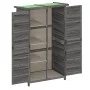 Cobertizo para herramientas jardín madera pino gris 83x57x140cm de vidaXL, Cobertizos - Ref: Foro24-172241, Precio: 207,09 €,...