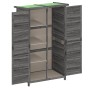 Cobertizo para herramientas jardín madera pino gris 83x57x140cm de vidaXL, Cobertizos - Ref: Foro24-172241, Precio: 187,24 €,...