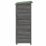 Cobertizo para herramientas jardín madera pino gris 83x57x140cm de vidaXL, Cobertizos - Ref: Foro24-172241, Precio: 207,09 €,...