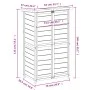 Cobertizo para herramientas jardín madera pino gris 83x57x140cm de vidaXL, Cobertizos - Ref: Foro24-172241, Precio: 207,09 €,...