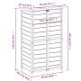 Cobertizo para herramientas jardín madera pino gris 83x57x140cm de vidaXL, Cobertizos - Ref: Foro24-172241, Precio: 187,24 €,...