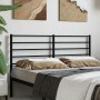 Cabecero de metal negro 135 cm de vidaXL, Cabeceros y pies de cama - Ref: Foro24-352351, Precio: 28,33 €, Descuento: %