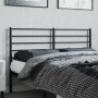 Cabecero de metal negro 135 cm de vidaXL, Cabeceros y pies de cama - Ref: Foro24-352351, Precio: 28,33 €, Descuento: %