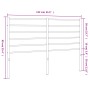 Cabecero de metal negro 135 cm de vidaXL, Cabeceros y pies de cama - Ref: Foro24-352351, Precio: 28,33 €, Descuento: %