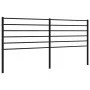 Black metal headboard 180 cm by vidaXL, Headboards and footboards - Ref: Foro24-352355, Price: 37,58 €, Discount: %