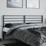 Black metal headboard 180 cm by vidaXL, Headboards and footboards - Ref: Foro24-352355, Price: 37,58 €, Discount: %