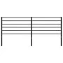 Black metal headboard 180 cm by vidaXL, Headboards and footboards - Ref: Foro24-352355, Price: 37,58 €, Discount: %
