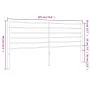 Black metal headboard 180 cm by vidaXL, Headboards and footboards - Ref: Foro24-352355, Price: 37,58 €, Discount: %