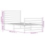Estructura cama metal con cabecero y pie cama blanca 90x190 cm de vidaXL, Camas y somieres - Ref: Foro24-352378, Precio: 61,2...