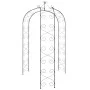 Arco de jardín acero negro Ø180x255 cm de vidaXL, Pérgolas, arcos y enrejados de jardín - Ref: Foro24-319351, Precio: 129,30 ...