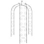 Arco de jardín acero negro Ø180x255 cm de vidaXL, Pérgolas, arcos y enrejados de jardín - Ref: Foro24-319351, Precio: 105,94 ...