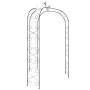 Arco de jardín acero negro Ø180x255 cm de vidaXL, Pérgolas, arcos y enrejados de jardín - Ref: Foro24-319351, Precio: 105,94 ...