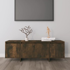 Mueble de TV madera contrachapada roble ahumado 120x30x40,5 cm en Muebles TV | Comprar online en Foru.es