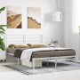 Estructura de cama de metal con cabecero blanca 120x200 cm de vidaXL, Camas y somieres - Ref: Foro24-352366, Precio: 82,44 €,...