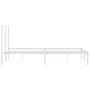 Estructura de cama de metal con cabecero blanca 120x200 cm de vidaXL, Camas y somieres - Ref: Foro24-352366, Precio: 81,32 €,...