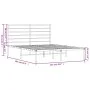 Estructura de cama de metal con cabecero blanca 120x200 cm de vidaXL, Camas y somieres - Ref: Foro24-352366, Precio: 81,32 €,...