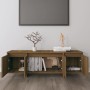 Mueble para TV madera contrachapada marrón roble 120x30x40,5 cm en Muebles TV | Comprar online en Foru.es