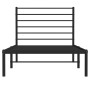 Estructura de cama con cabecero metal negro 100x200 cm de vidaXL, Camas y somieres - Ref: Foro24-352314, Precio: 81,26 €, Des...
