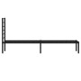 Estructura de cama con cabecero metal negro 100x200 cm de vidaXL, Camas y somieres - Ref: Foro24-352314, Precio: 81,26 €, Des...