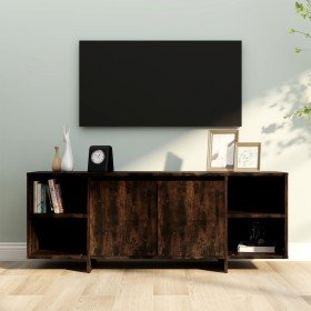 Mueble de TV madera de ingeniería roble ahumado 130x35x50 cm en Muebles TV | Comprar online en Foru.es