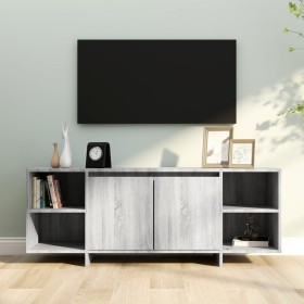 Mueble de TV madera de ingeniería gris Sonoma 130x35x50 cm en Muebles TV | Comprar online en Foru.es