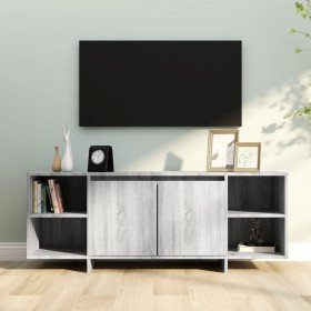 Mueble de TV madera de ingeniería gris Sonoma 130x35x50 cm en Muebles TV | Comprar online en Foru.es