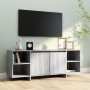 Mueble de TV madera de ingeniería gris Sonoma 130x35x50 cm en Muebles TV | Comprar online en Foru.es