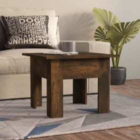 Mesa de centro madera de ingeniería roble ahumado 55x55x42 cm en Mesas de centro | Comprar online en Foru.es