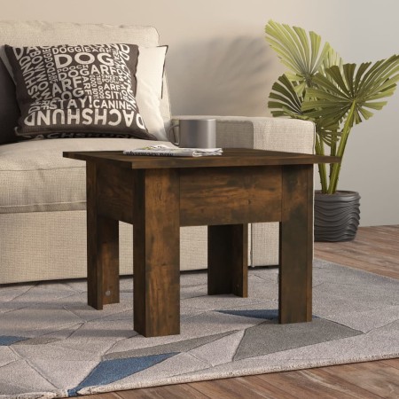 Mesa de centro madera de ingeniería roble ahumado 55x55x42 cm en Mesas de centro | Comprar online en Foru.es