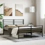 Estructura de cama con cabecero y pie metal negro 120x190 cm de vidaXL, Camas y somieres - Ref: Foro24-352334, Precio: 86,68 ...