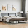 Estructura de cama con cabecero metal negro 183x213 cm de vidaXL, Camas y somieres - Ref: Foro24-352324, Precio: 101,01 €, De...