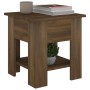 Mesa de centro madera de ingeniería marrón roble 40x40x42 cm en Mesas de centro | Comprar online en Foru.es