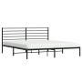 Estructura de cama con cabecero metal negro 183x213 cm de vidaXL, Camas y somieres - Ref: Foro24-352324, Precio: 101,01 €, De...