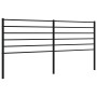 Cabecero de metal negro 200 cm de vidaXL, Cabeceros y pies de cama - Ref: Foro24-352357, Precio: 32,74 €, Descuento: %
