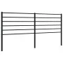 Cabecero de metal negro 200 cm de vidaXL, Cabeceros y pies de cama - Ref: Foro24-352357, Precio: 32,26 €, Descuento: %
