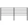 Cabecero de metal negro 200 cm de vidaXL, Cabeceros y pies de cama - Ref: Foro24-352357, Precio: 32,26 €, Descuento: %