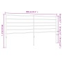 Cabecero de metal negro 200 cm de vidaXL, Cabeceros y pies de cama - Ref: Foro24-352357, Precio: 32,74 €, Descuento: %