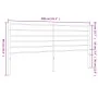 Cabecero de metal negro 200 cm de vidaXL, Cabeceros y pies de cama - Ref: Foro24-352357, Precio: 32,26 €, Descuento: %