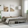 Estructura de cama de metal con cabecero blanco 193x203 cm de vidaXL, Camas y somieres - Ref: Foro24-352374, Precio: 88,81 €,...