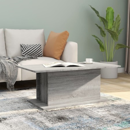 Mesa de centro madera de ingeniería gris Sonoma 102x55,5x40 cm en Mesas de centro | Comprar online en Foru.es