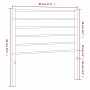 Cabecero de metal blanco 75 cm de vidaXL, Cabeceros y pies de cama - Ref: Foro24-352394, Precio: 20,16 €, Descuento: %